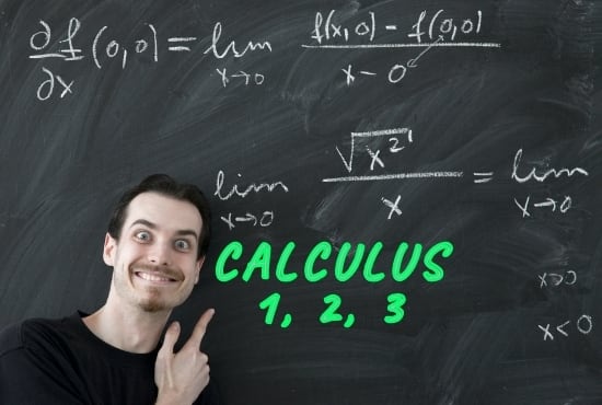 I will help you in calculus 1, 2, 3 and precalculus