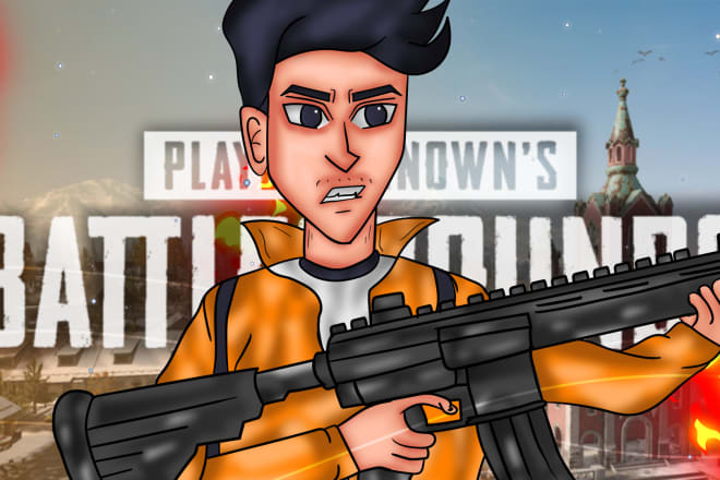 I will illustrate attractive gaming video thumbnail for online games for youtube