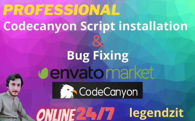 I will install and setup codecanyon official scripts