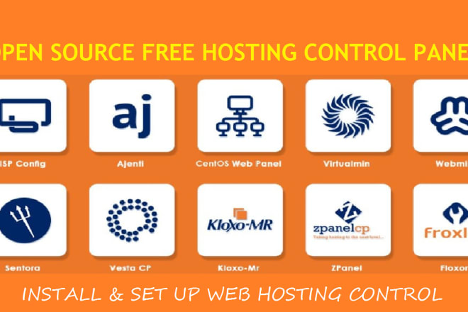 I will install configure free control panel webmin vesta cwp