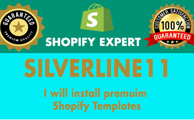 I will install shopify premium theme in your shopify website