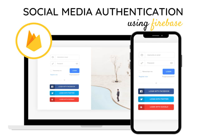 I will integrate facebook and google login
