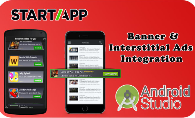 I will integrate startapp ads to your app