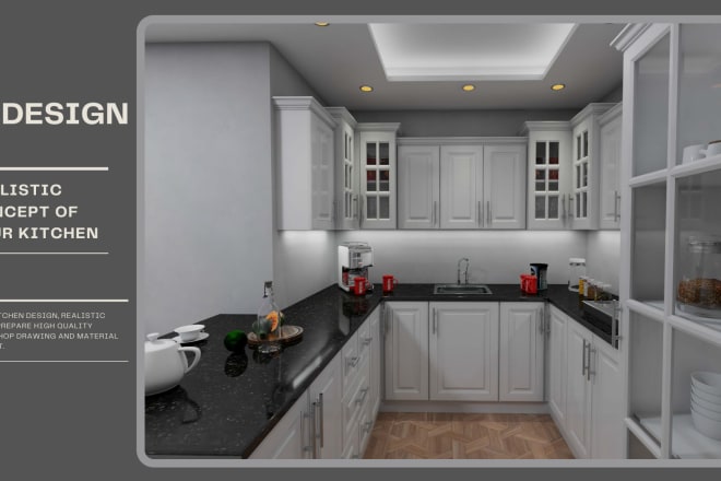 I will kitchen design, shop drawing and material cutting list