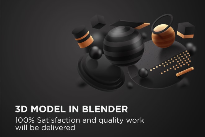 I will make 3d model and rigging in blender
