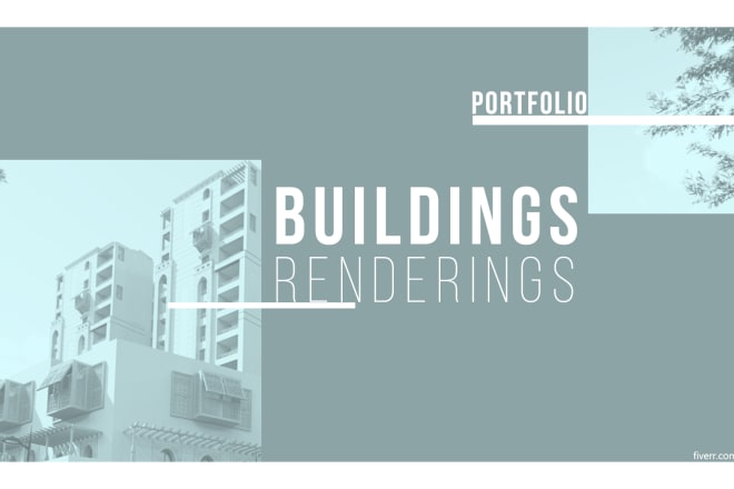 I will make 3d rendering of your building