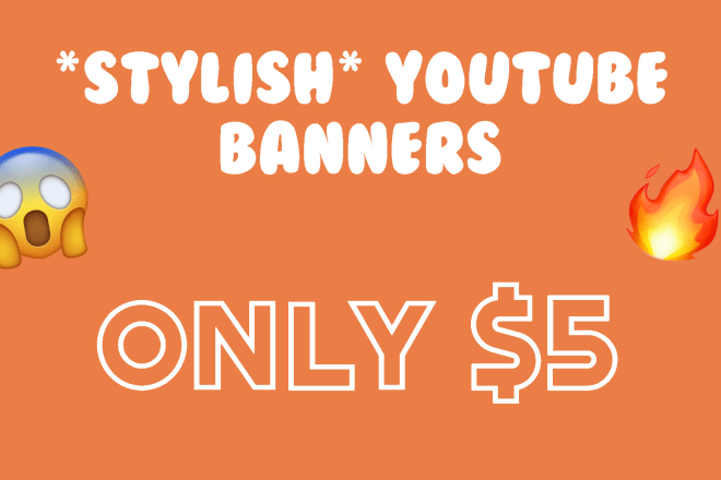 I will make a creative youtube channel art banner