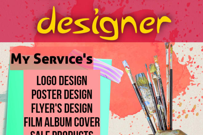 I will make a logo design,poster design, flyers,film album,thumbnails etc