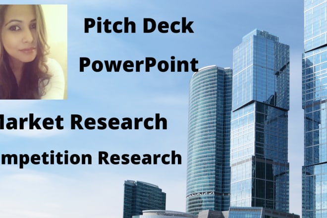 I will make a powerpoint presentation and investor pitch deck, US based