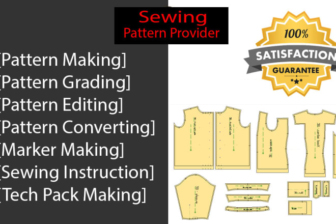 I will make a sewing pattern any type of garment