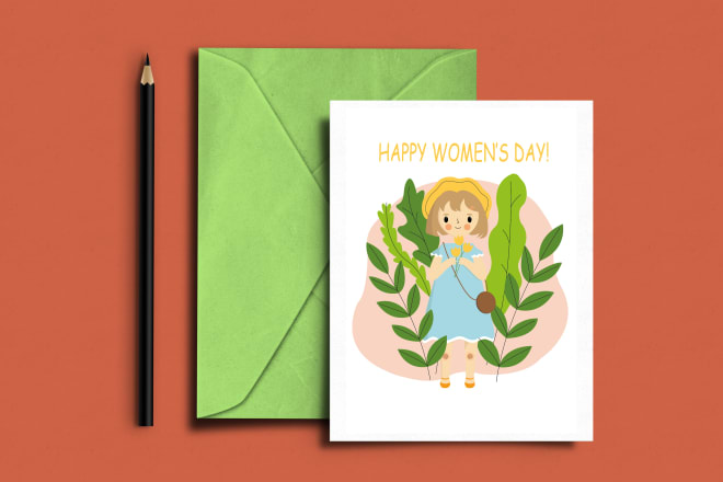I will make a unique vector illustration for your greeting card
