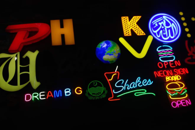 I will make an awesome neon light logo for you