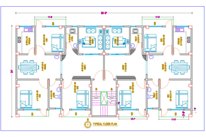 I will make architectural drawings in autocad
