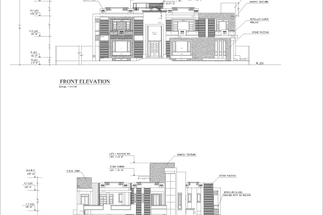 I will make architectural working drawings