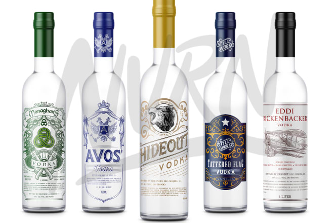 I will make label design for beer, vodka, gin, wine and others