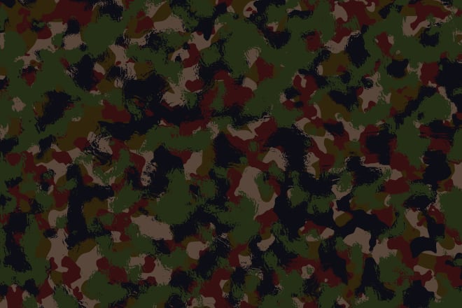 I will make military camouflage pattern for your design