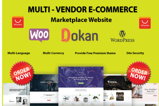 I will make multi vendor ecommerce marketplace website with woocommerce