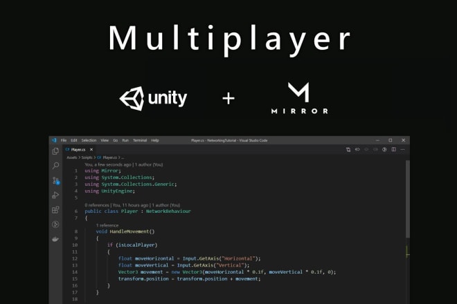 I will make multiplayer game with unity