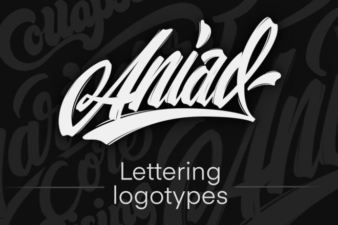 I will make original lettering logo for you