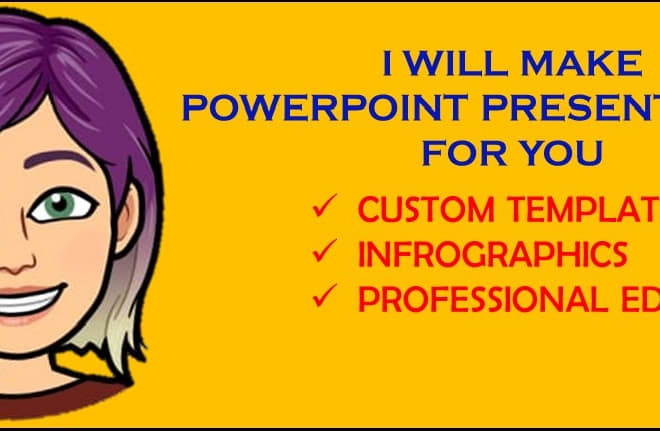 I will make powerpoint presentations and pitch deck for you