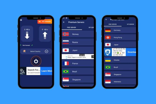 I will make professional vpn app for passive income