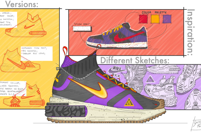 I will make sneakers and footwear design for you