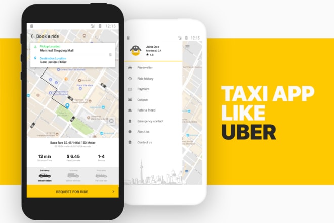I will make taxi booking app like uber