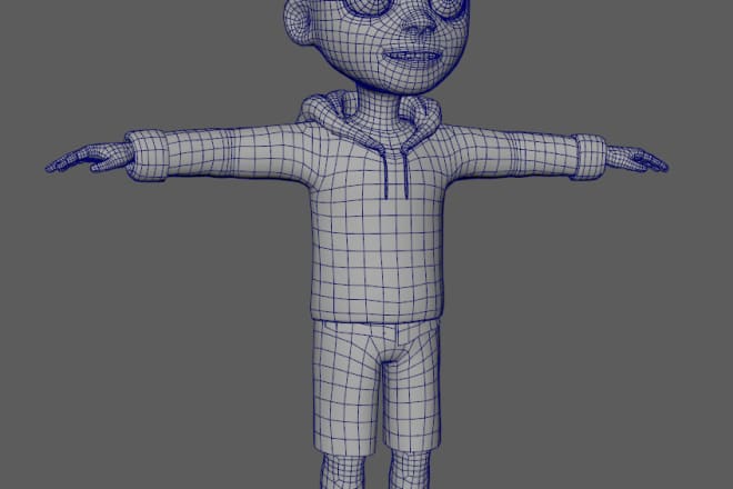 I will make topology for character