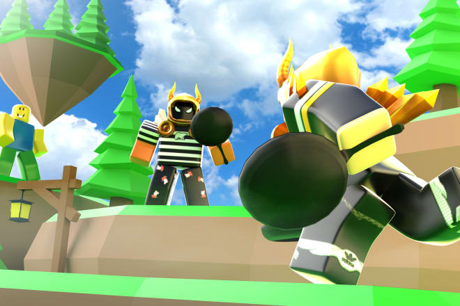 I will make you a professional roblox game thumbnail