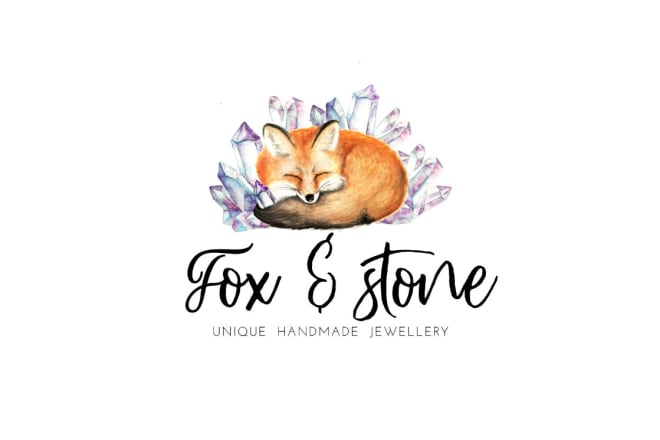 I will make you unique boho watercolor logo