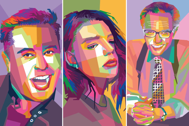 I will make your photo with wpap pop art in adobe illustrator