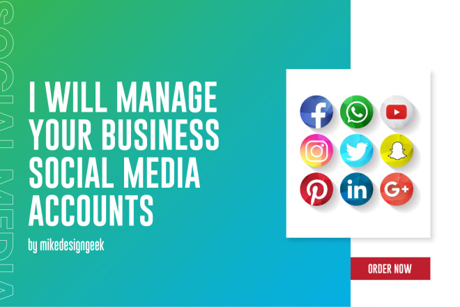 I will manage,post and schedule content on social media account