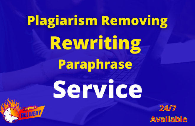 I will manually rephrase, make plagiarism free, rewrite, paraphrase or copy editing