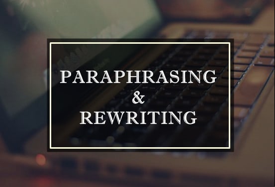 I will manually rewrite or paraphrase up to 800 words in a day