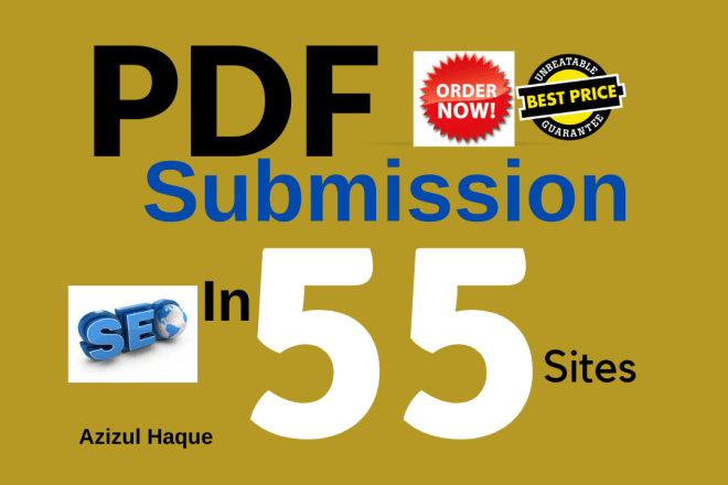 I will manually submit your article or pdf to top 55 sites