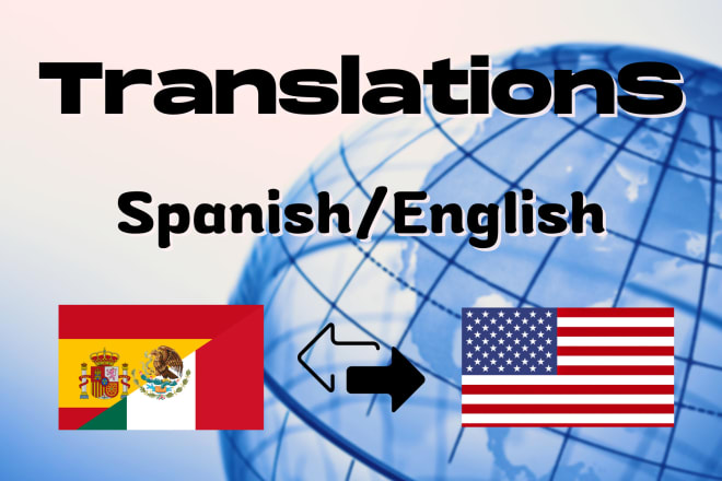 I will manually translate anything from spanish to english