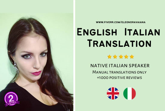 I will manually translate english to italian in 24h like a pro