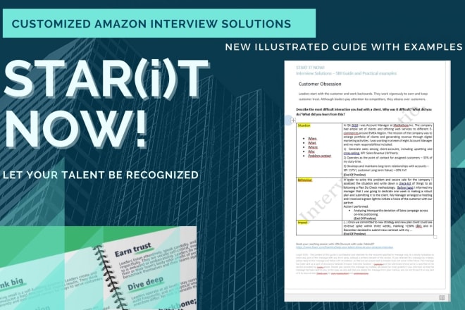 I will mockup a star model interview for your amazon job
