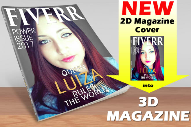 I will mockup your magazine into a 3d image