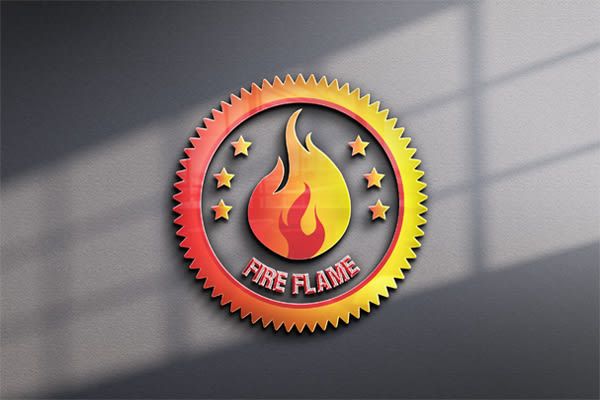 I will modern fire flame logo design