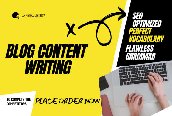 I will my blog content writing services