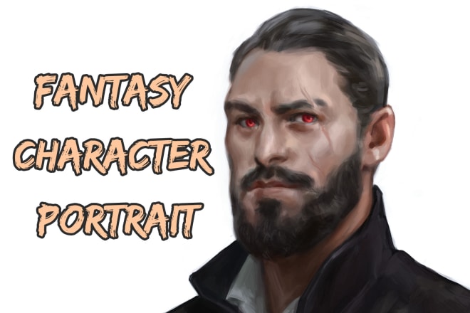 I will paint a fantasy dnd character portrait