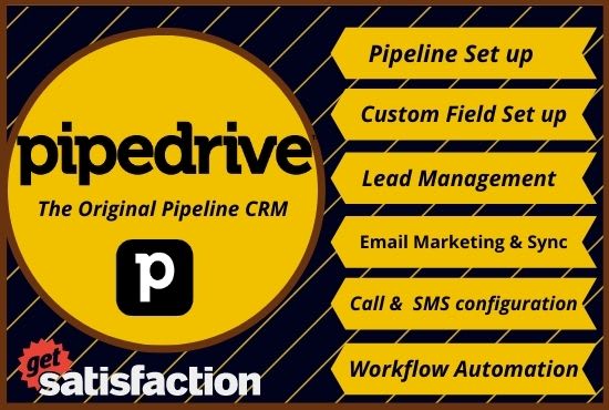I will pipedrive CRM configuration and automation with zapier