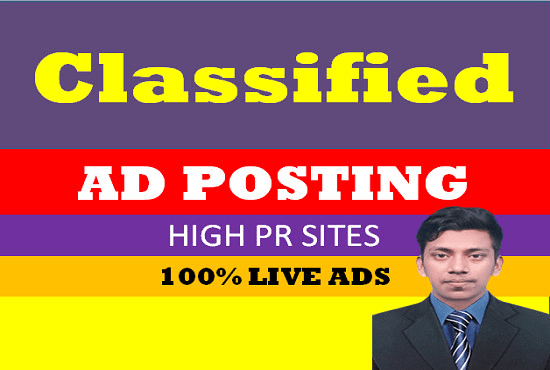 I will place your ads in top rank classified ad posting sites