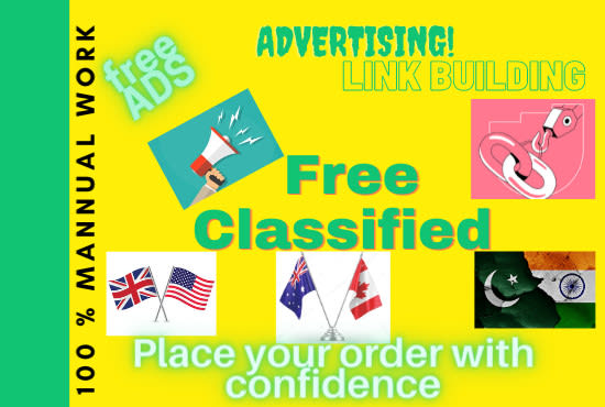 I will post classified ads and promote your products online