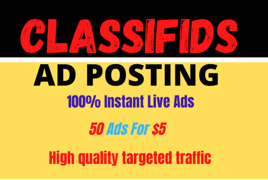 I will post your ads on free top rank classifieds site