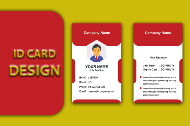 I will premium quality id cards and unique id card design