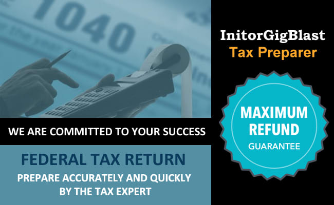 I will prepare personal federal tax return and state tax return