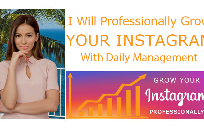 I will professionally grow instagram marketing and social media management