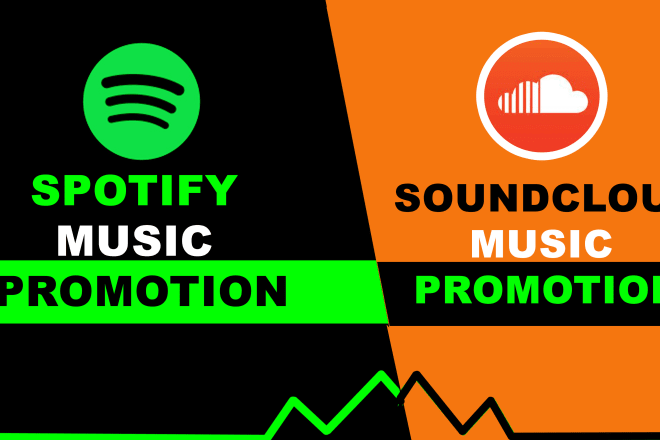 I will promote spotify and soundcloud together through ads campaign